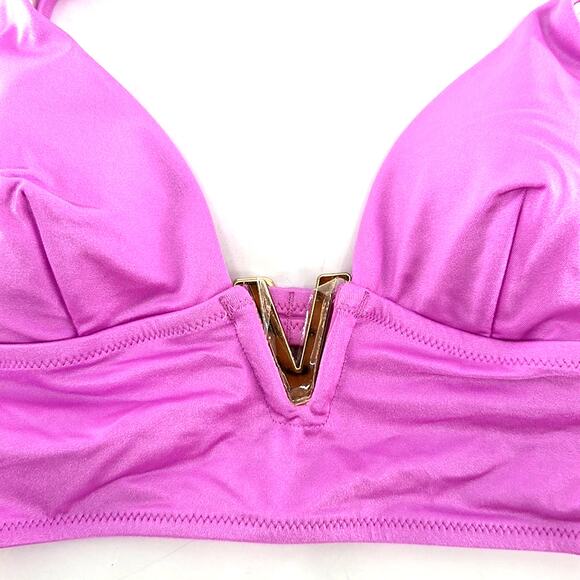 Victoria's Secret  Berry Gelat V-Hardware Bralette Bikini Top Size Small - Picture 4 of 8